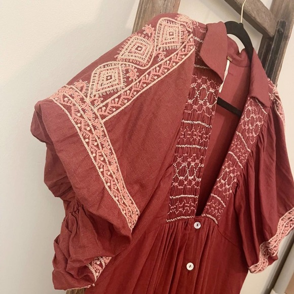 NEW Free People Samantha Shirtdress in Double Dare - Picture 9 of 16